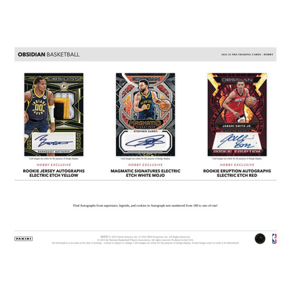 2022/23 Panini Obsidian Basketball Hobby 12 Box Case