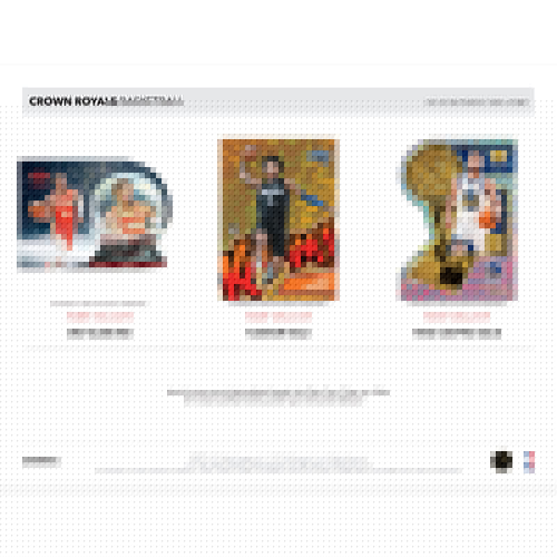 2022/23 Panini Crown Royale Basketball Hobby 16 Box Case