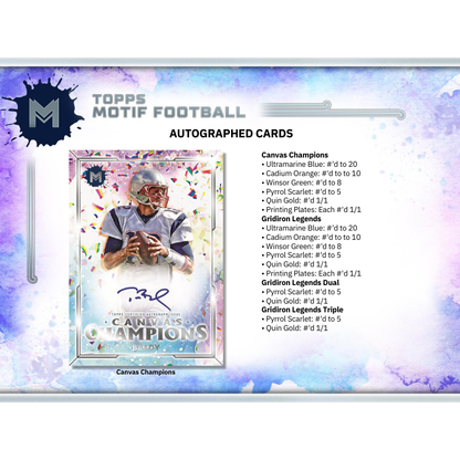 2023 Topps Motif Football Hobby 3 Box Case