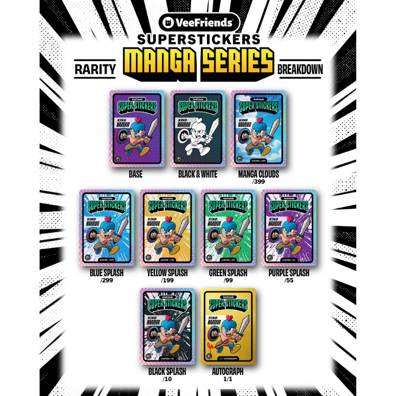VeeFriends Super Stickers Manga Series Box